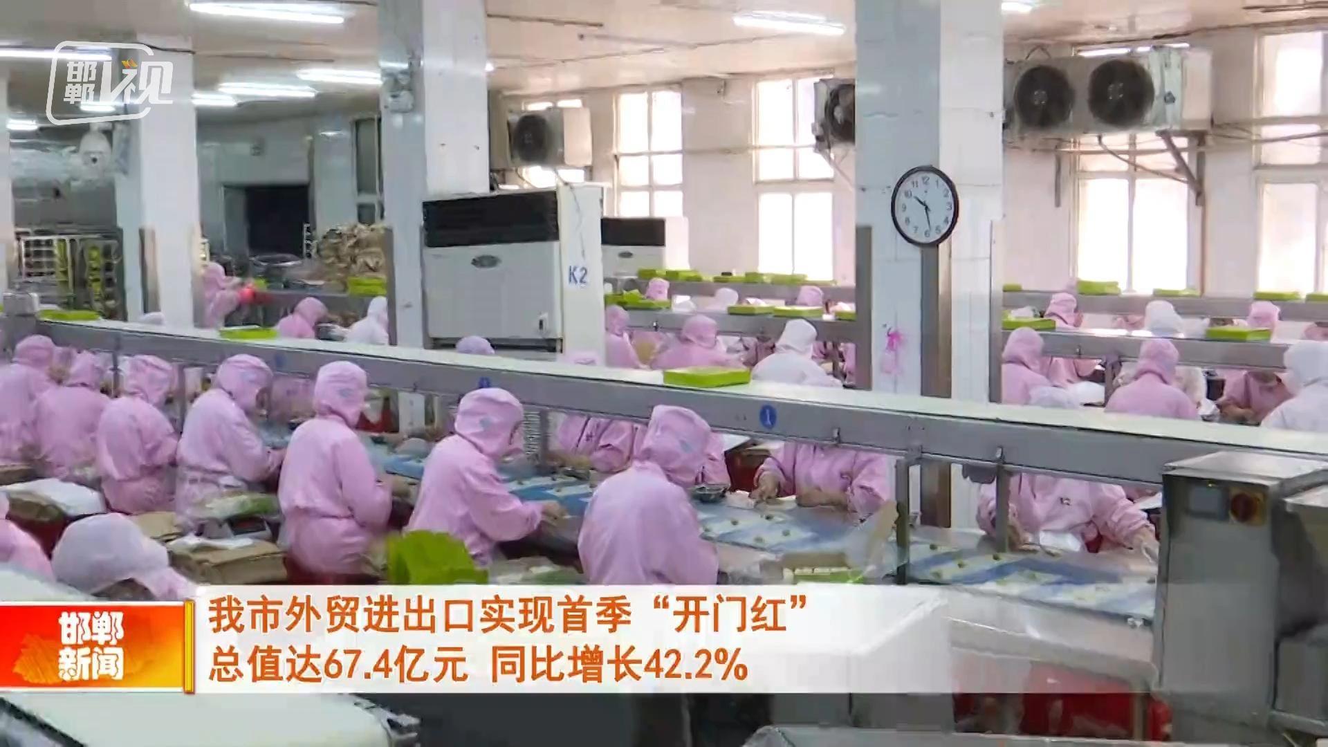 邯郸V视丨我市外贸进出口实现首季“开门红” 总值达67.4亿元 同比增长42.2%